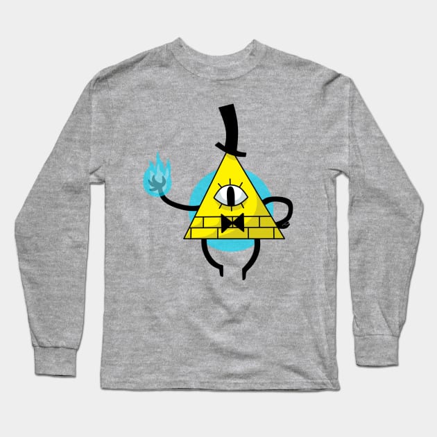 Bill Cipher 3 Long Sleeve T-Shirt by TheMeowstache